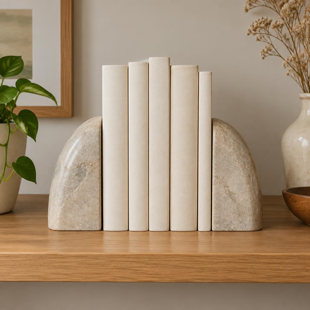 Stone bookends