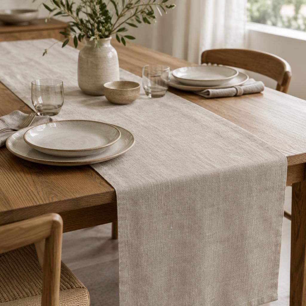 Linen table runners